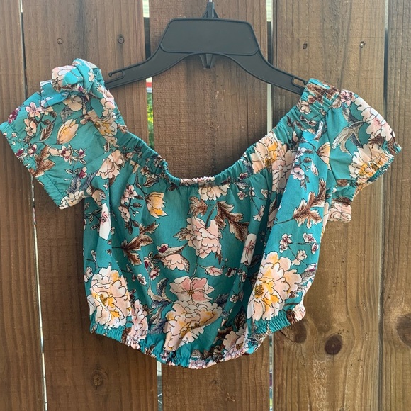 Illa illa blue floral Japanese print two piece set - Picture 5 of 8